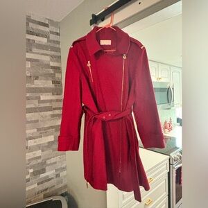 Red Michael Kors Peacoat